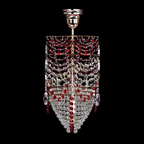 Люстра Парусник №1 красный в Саратове Гусь Хрустальный