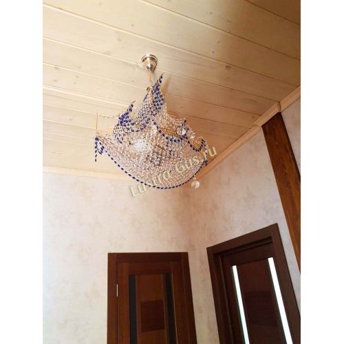 Люстра Парусник №1 синий в Саратове Гусь Хрустальный