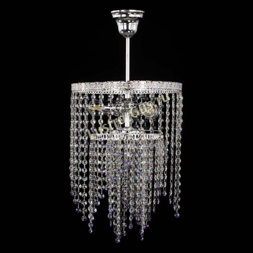 Люстра Токката Капель №3 фиолетовая в Саратове Гусь Хрустальный