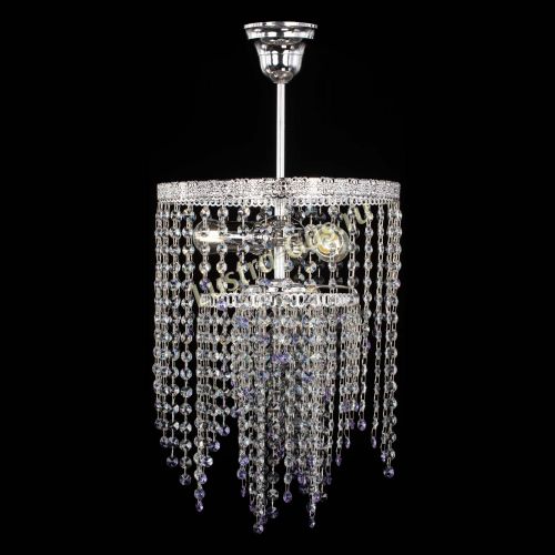 Люстра Токката Капель №3 фиолетовая в Саратове Гусь Хрустальный