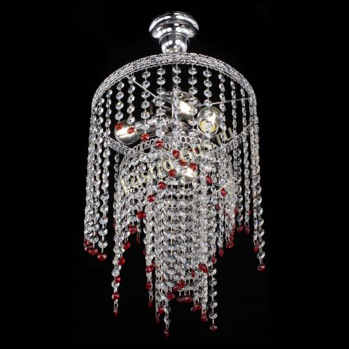 Люстра Токката Капель №3 красная в Саратове Гусь Хрустальный