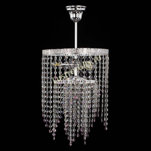 Люстра Токката Капель №3 розовая в Саратове Гусь Хрустальный