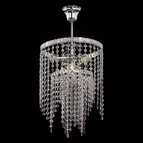 Люстра Токката Капель №3 розовая в Саратове Гусь Хрустальный