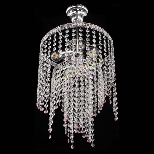 Люстра Токката Капель №3 розовая в Саратове Гусь Хрустальный