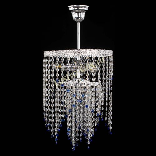 Люстра Токката Капель №3 синяя в Саратове Гусь Хрустальный