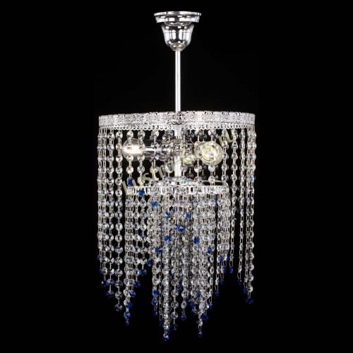 Люстра Токката Капель №3 синяя в Саратове Гусь Хрустальный