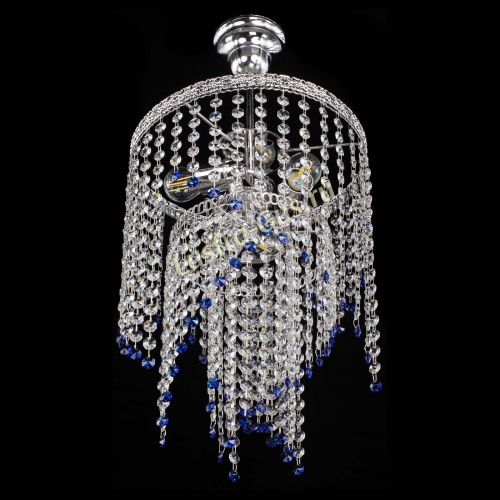 Люстра Токката Капель №3 синяя в Саратове Гусь Хрустальный