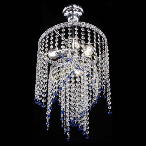 Люстра Токката Капель №3 синяя в Саратове Гусь Хрустальный