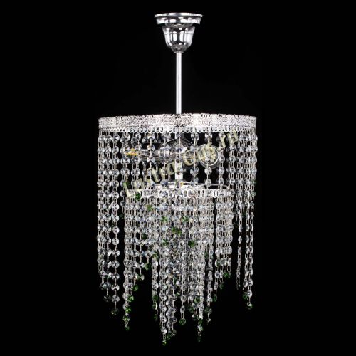 Люстра Токката Капель №3 зеленая в Саратове Гусь Хрустальный