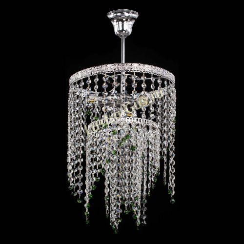 Люстра Токката Капель №3 зеленая в Саратове Гусь Хрустальный