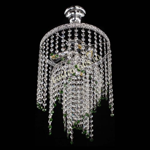 Люстра Токката Капель №3 зеленая в Саратове Гусь Хрустальный