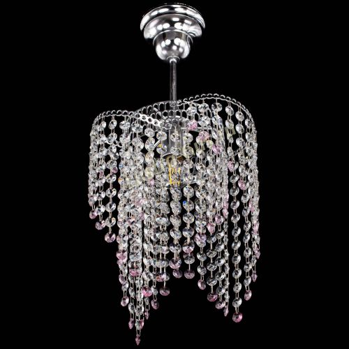 Люстра Вектор №5 розовая в Саратове Гусь Хрустальный