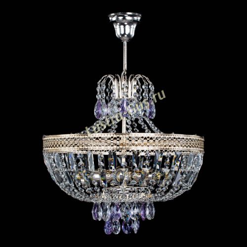 Люстра Венеция Астра №5 фиолетовая в Саратове Гусь Хрустальный