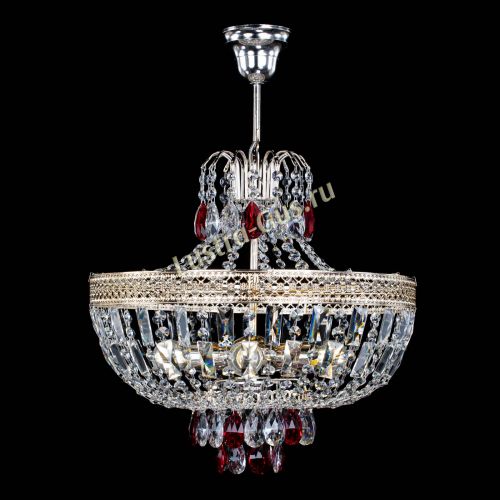 Люстра Венеция Астра №5 красная в Саратове Гусь Хрустальный