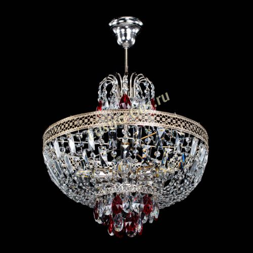 Люстра Венеция Астра №5 красная в Саратове Гусь Хрустальный