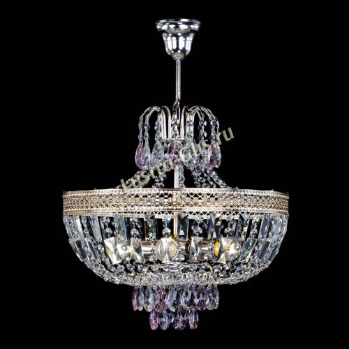 Люстра Венеция Астра №5 розовая в Саратове Гусь Хрустальный