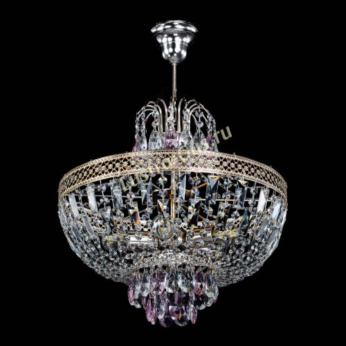 Люстра Венеция Астра №5 розовая в Саратове Гусь Хрустальный