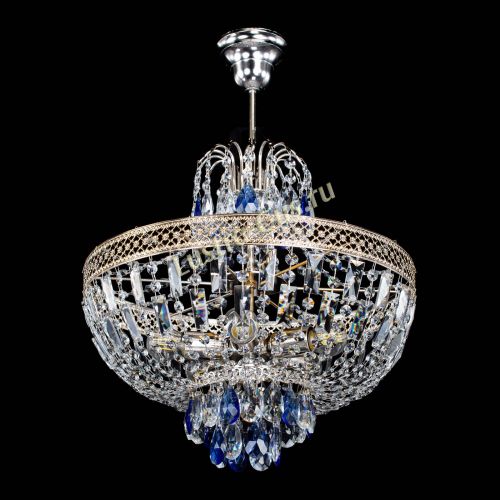 Люстра Венеция Астра №5 синяя в Саратове Гусь Хрустальный