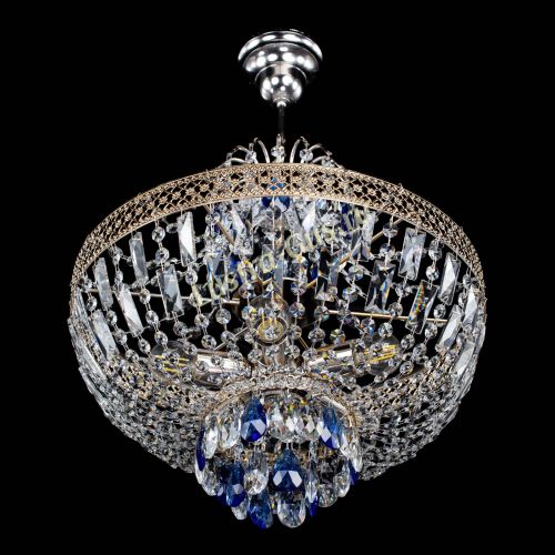 Люстра Венеция Астра №5 синяя в Саратове Гусь Хрустальный