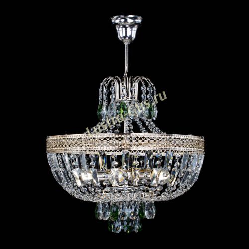 Люстра Венеция Астра №5 зеленая в Саратове Гусь Хрустальный