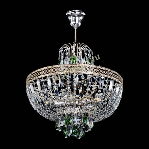 Люстра Венеция Астра №5 зеленая в Саратове Гусь Хрустальный