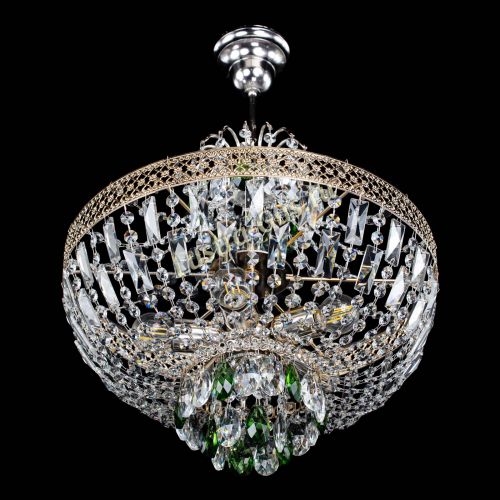 Люстра Венеция Астра №5 зеленая в Саратове Гусь Хрустальный