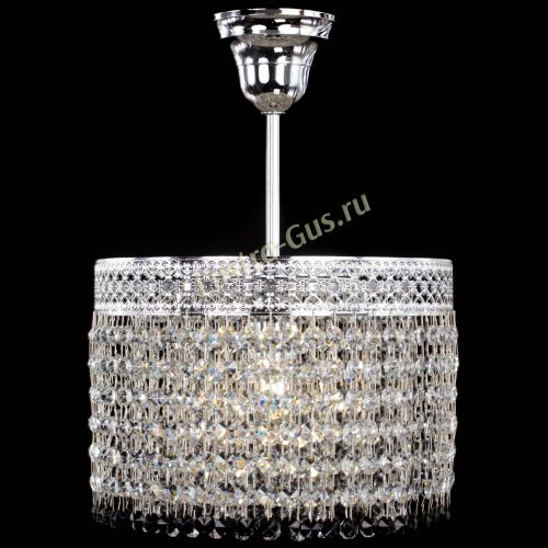 Люстра Венеция Капель №1 с подвесом Черная в Саратове Гусь Хрустальный