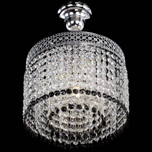 Люстра Венеция Капель №1 с подвесом Черная в Саратове Гусь Хрустальный