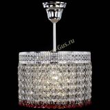 Люстра Венеция Капель №1 с подвесом Красная в Саратове