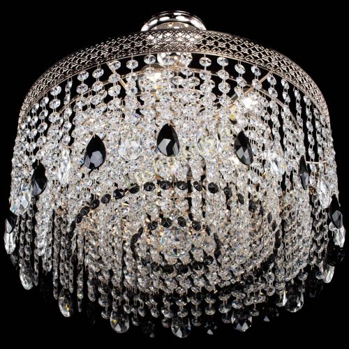 Люстра Венеция Капель журавлик черная в Саратове Гусь Хрустальный