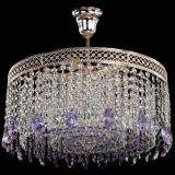 Люстра Венеция Капель журавлик фиолетовая в Саратове