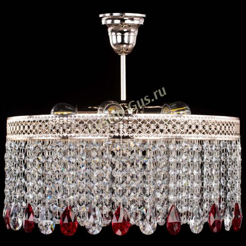 Люстра Венеция Капель журавлик красная в Саратове Гусь Хрустальный