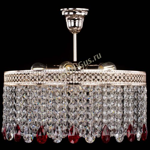 Люстра Венеция Капель журавлик красная в Саратове Гусь Хрустальный