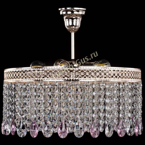 Люстра Венеция Капель журавлик розовая в Саратове Гусь Хрустальный