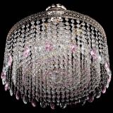 Люстра Венеция Капель журавлик розовая в Саратове