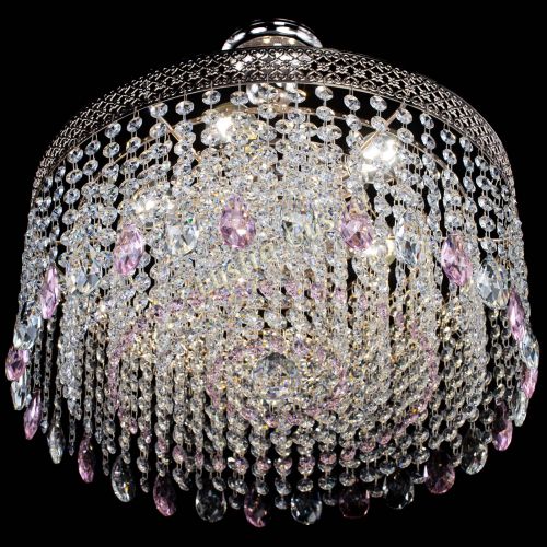 Люстра Венеция Капель журавлик розовая в Саратове Гусь Хрустальный