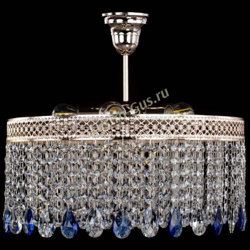 Люстра Венеция Капель журавлик синяя в Саратове Гусь Хрустальный