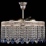 Люстра Венеция Капель журавлик синяя в Саратове