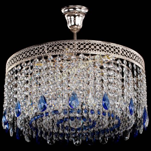 Люстра Венеция Капель журавлик синяя в Саратове Гусь Хрустальный