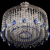 Люстра Венеция Капель журавлик синяя в Саратове