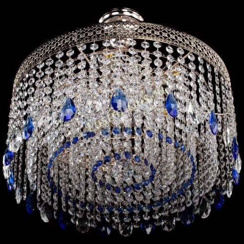 Люстра Венеция Капель журавлик синяя в Саратове Гусь Хрустальный