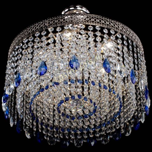 Люстра Венеция Капель журавлик синяя в Саратове Гусь Хрустальный