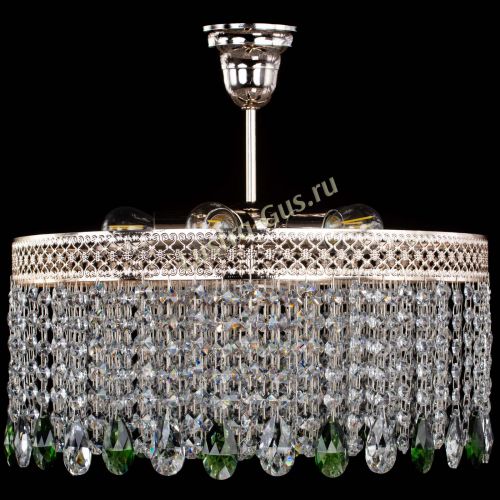Люстра Венеция Капель журавлик зеленая в Саратове Гусь Хрустальный