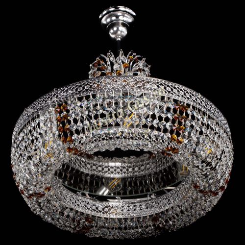 Люстра Венеция Кольцо с подвесом Чайная в Саратове Гусь Хрустальный