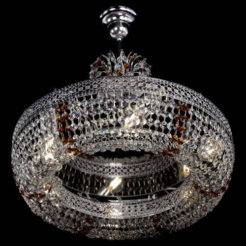 Люстра Венеция Кольцо с подвесом Чайная в Саратове Гусь Хрустальный