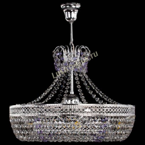 Люстра Венеция Кольцо с подвесом Фиолетовая в Саратове Гусь Хрустальный