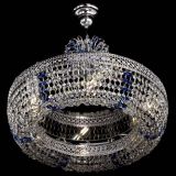 Люстра Венеция Кольцо с подвесом Синяя в Саратове