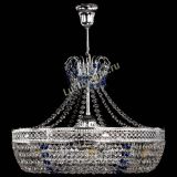 Люстра Венеция Кольцо с подвесом Синяя в Саратове