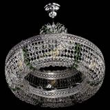 Люстра Венеция Кольцо с подвесом Зеленая в Саратове