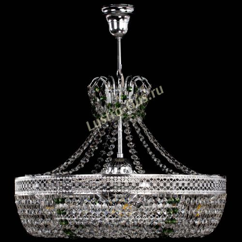 Люстра Венеция Кольцо с подвесом Зеленая в Саратове Гусь Хрустальный